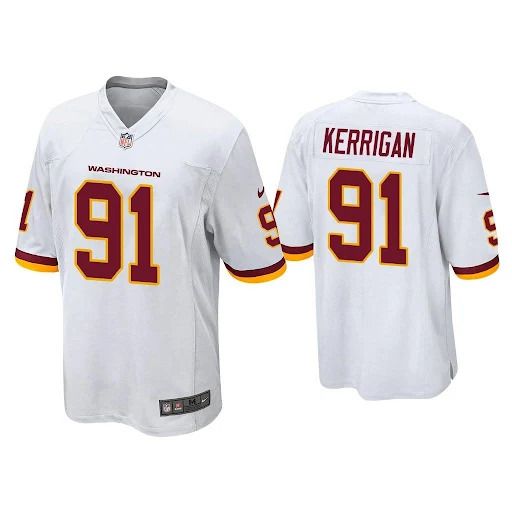 Men Washington Redskins 91 Ryan Kerrigan Nike White Retired Player Game NFL Jersey